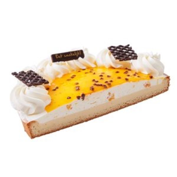 636166 Perzik passievrucht cheesecake vlaai