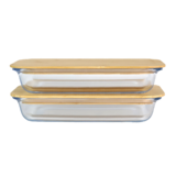 Food container glas 2 stuks