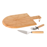 Pizza snijplank set bamboe