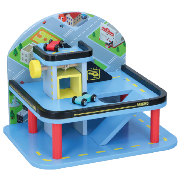 Garage-speelset-hout